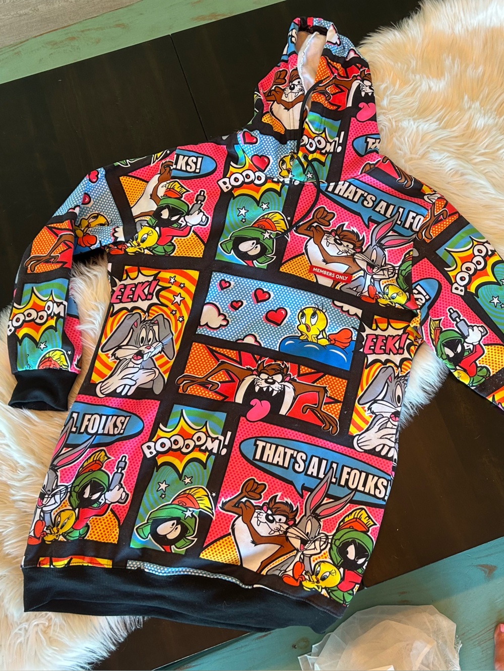 Members Only x Warner Bros. Looney Tunes Pop-Art Hoodie